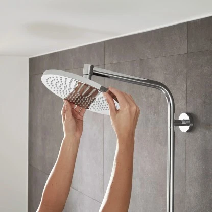 Hansgrohe Duschsystem Crometta S Showerpipe 240 EcoSmart Chrom/Weiß M. Umsteller – Bild 4