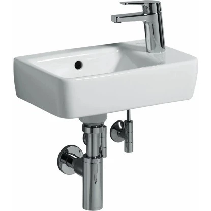 Geberit Handwaschbecken Renova Compact40 Cm Weiß Mit Hahnloch – Bild 2