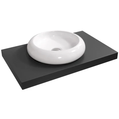 Aufsatzwaschbecken Imia 45 X 45 Cm Rund – Bild 4