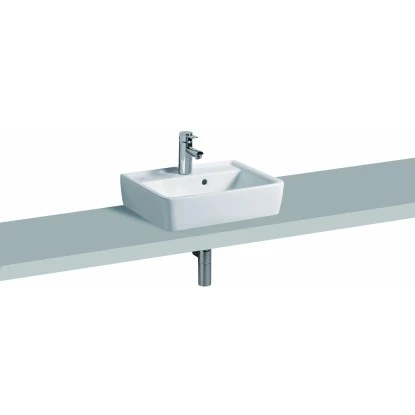 Geberit Aufsatzwaschbecken Renova Plan 50 Cm Weiß – Bild 2