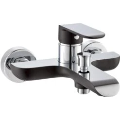 Baliv Wannenarmatur WA-5071 Schwarz-Chrom