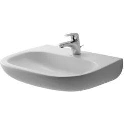 Duravit Waschbecken D-Code Med 55 Cm Weiß Mit 1 Hahnloch