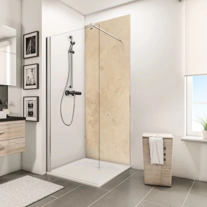 Schulte DecoDesign Duschrückwand Dekor Kalkstein-Hell 255 X 100 Cm