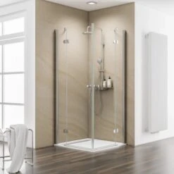 Schulte ExpressPlus Eckeinstieg 4-tlg. MasterClass Chromoptik 80x80x200cm