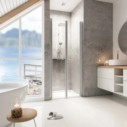 Schulte ExpressPlus Pendeltür In Nische Garant Alunatur 90x200cm