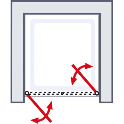 Schulte ExpressPlus Pendeltür In Nische Garant Alunatur 90x200cm – Bild 5
