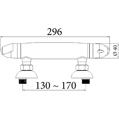 Sanitop-Wingenroth Thermostat Brausearmatur Rome Chrom – Bild 2