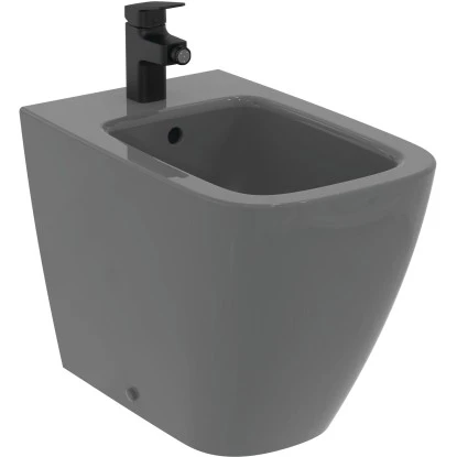 Ideal Standard Bidetarmatur Ceraplan Mit Ablaufgarnitur Schwarz Matt â Bild 5