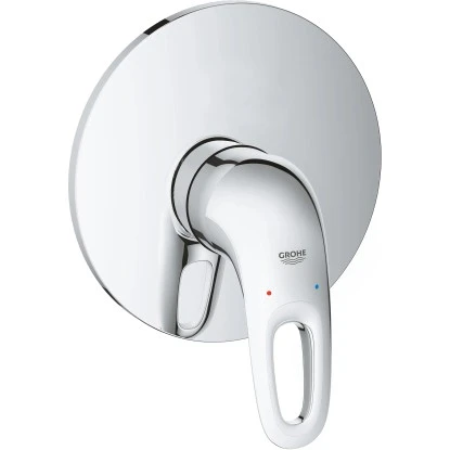 Grohe Einhand-Brausebatterie Eurostyle Offener Metall-Hebelgriff Chrom