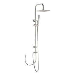 AquaSu Duschsystem Proda Mit 1 Strahlart Eckig Chrom