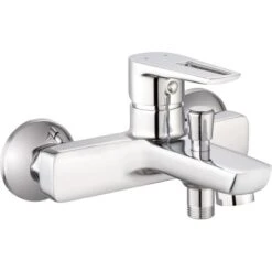 Einhebel-Wannenarmatur Pecosa Verchromt