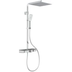 Schütte Überkopf-Brauseset Ocean Mit Thermostat-Ablage Chrom-Anthrazit