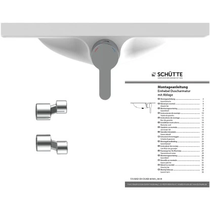 Schütte Duscharmatur Waterway Mit Ablage Weiß – Bild 4