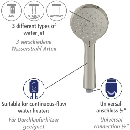 Wenko Brauseset Young 66 Cm Edelstahl â Bild 6