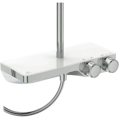 Ideal Standard Duschsystem Ceratherm S200 Mit Ablage Und Runder Handbrause Chrom â Bild 4