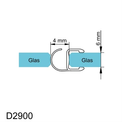 Schulte Dichtprofil Vertikal Für Serie MasterClass Und Garant – Bild 2
