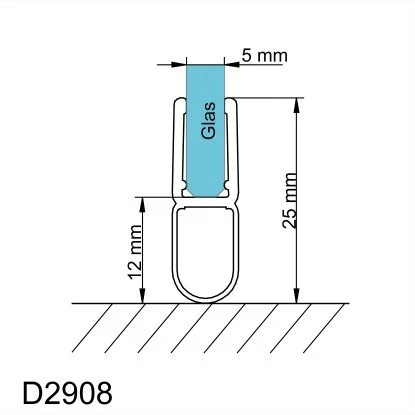 Schulte Dichtung Für Duschabtrennung/Badewannenaufsätze Mit 4 - 5 Mm Glas 100 Cm – Bild 2