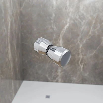 Schulte Knopfgriff Kunststoff Chrom Für Alexa Style Und Sunny – Bild 2