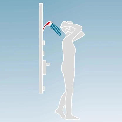 Schulte Dusch Master Rain Mit Thermostat Und Tellerkopfbrause â Bild 2