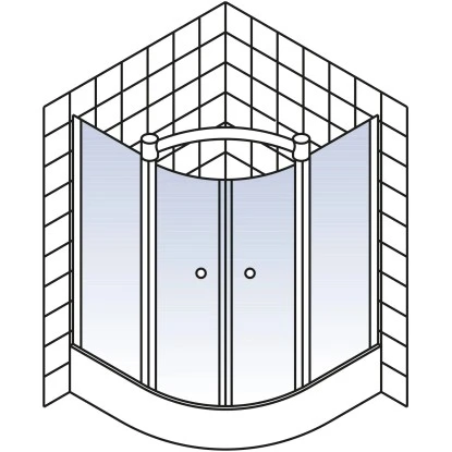 Schulte ExpressPlus Runddusche Garant Mit Duschwanne Alu Natur 200x90x90cm â Bild 5