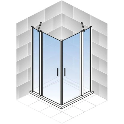 Schulte ExpressPlus Set Eckeinstieg AlexaStyle2.0 Mit Duschwanne 192x80cm â Bild 5