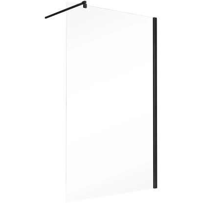 Schulte Walk In Frontteil Toura 200 Cm X 80 Cm Schwarz ESG Klar Hell – Bild 2