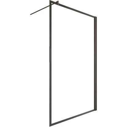 Schulte Walk In Frontteil Alexa Style 2.0 Dekor Frame Mattschwarz 200 X 90 Cm â Bild 2
