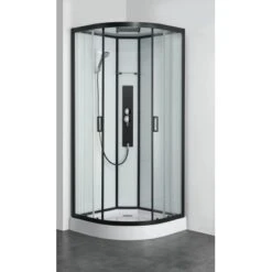 Sanotechnik Komplettduschkabine Sky 1 CL73 Schwarz