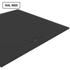 Nordholm Slimline Duschwanne 90 Cm X 90 Cm Schwarz