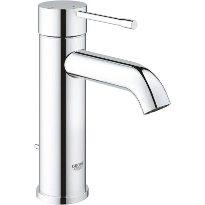Grohe Einhand-Waschtischbatterie Essence S-Size Chrom Zugstangen-Ablaufgarnitur