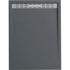 Verosan+ Duschplatte Mit Duschrinne Dunkelgrau 120 Cm X 90 Cm