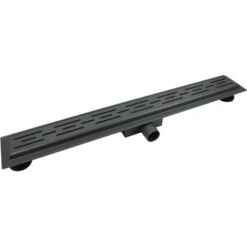 VerosanPro Duschrinne Nakia DR1 Komplettset Designrost Matt Dunkelgrau 90 Cm