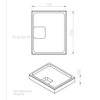 Ottofond Wannenträger Maui-R 120 Cm X 80 Cm – Bild 2