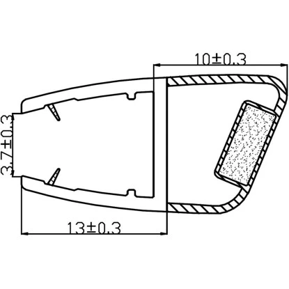 Magnetdichtung Für Rundduschen 2er-Set 4 Mm Glasstärke – Bild 2