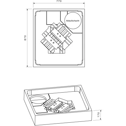 Duschwannenträger Für Ottofond Samos 90 Cm X 80 Cm – Bild 2