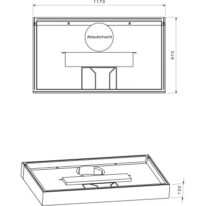 Duschwannenträger Für Ottofond Maui R 120 Cm X 70 Cm – Bild 2