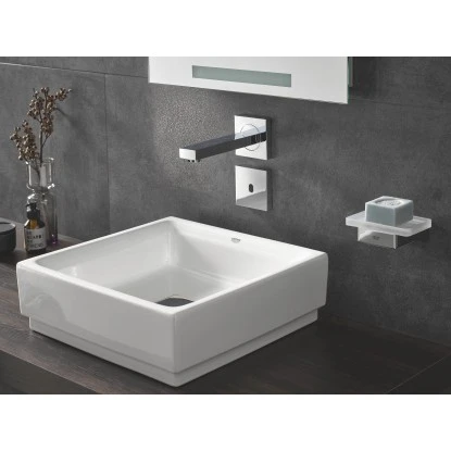Grohe Aufsatzwaschbecken Cube Keramik 40 Cm Alpinweiß Hahnloch Überl. PureGuard – Bild 2