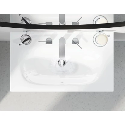 Grohe Waschtisch Essence 100 Cm Mit Hahnloch Und Überlauf PureGuard – Bild 2