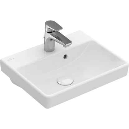 Villeroy & Boch Handwaschbecken Avento 45 Cm Alpinweiß Mit Hahnloch Und Überlauf