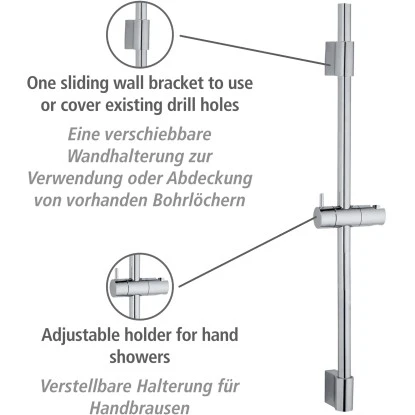 Wenko Duschstange Classic Chrom 70 Cm â Bild 2