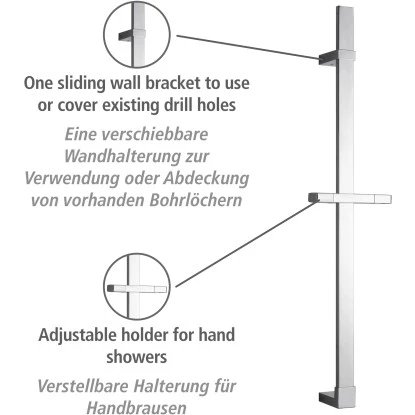 Wenko Duschstange Design Chrom 68 Cm â Bild 2