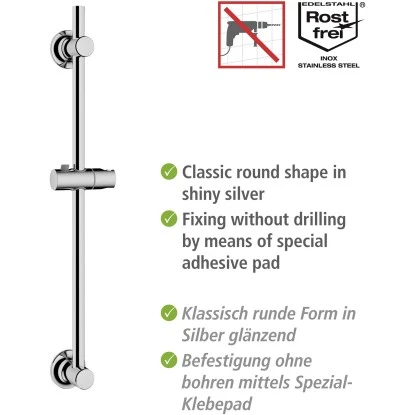 Wenko Duschstange Chrom Befestigen Ohne Bohren â Bild 3