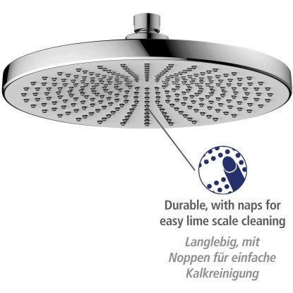 Wenko Regenduschkopf Ultimate Shower Chrom/Weiß Ø 25 Cm – Bild 2