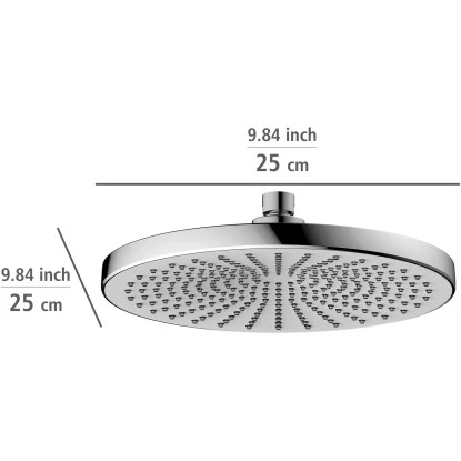 Wenko Regenduschkopf Ultimate Shower Chrom/Weiß Ø 25 Cm – Bild 6
