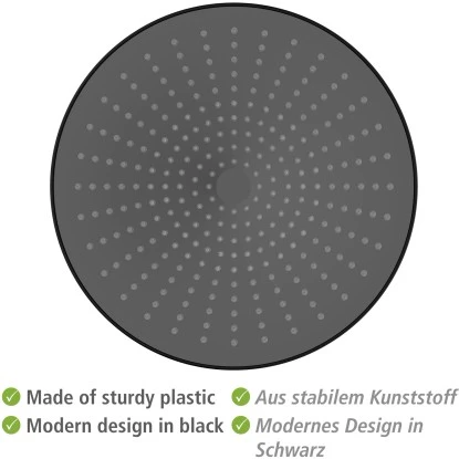 Wenko Regenduschkopf Ultimate Shower Schwarz/Grau Ø 25 Cm – Bild 5