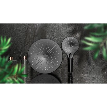 Wenko Regenduschkopf Ultimate Shower Schwarz/Grau Ø 25 Cm – Bild 14