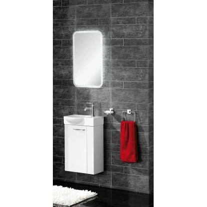 Fackelmann Handwaschbecken Sceno 45 Cm Eckig Weiß – Bild 2