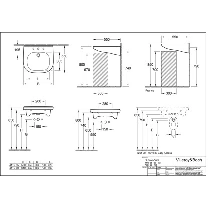 Villeroy & Boch Boch Ablaufhaube Subway 2.0 Alpinweiß CeramicPlus – Bild 2