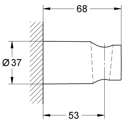 Grohe Handbrausehalter Tempesta Cosmopolitan Für Wandmontagen – Bild 2