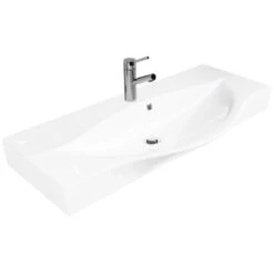 Fackelmann Waschbecken 98,5 Cm Vadea Weiß